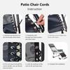 Zero-gravity Chair Elastic Replacement Rope 4-piece Set 2 Length 2 Short Suitable for Courtyard Recliners Lawn Bungee Chairs Beach Chairs Leisure Ch