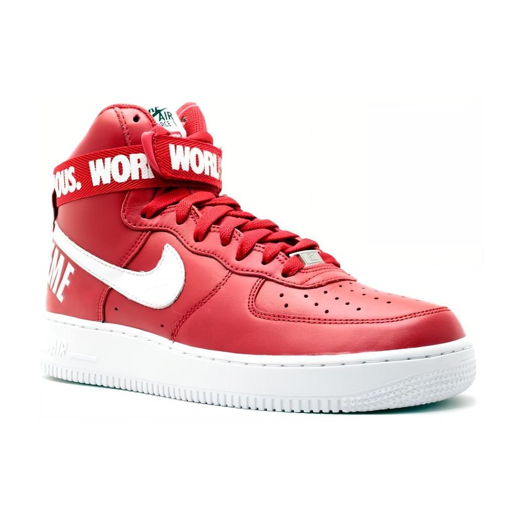 Nike Air Force 1 High Supreme World Famous Red 698696-610