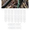Heavy Duty Galvanized Steel Clip Fence Installation Tool Convenient Fence Wire Clip Metal Wire Tie set for Fencing