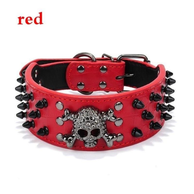 Coleira de caveira para animais de estimação, estilo asiático, moderna e estilosa, para cães de estimação