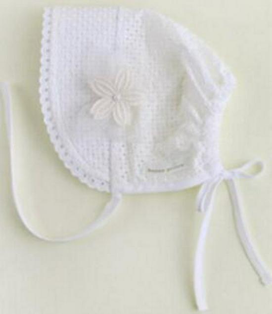 

Вінтажний дитячий сонцезахисний капелюшок з мереживною обробкою та ажурним дизайном One Size білий