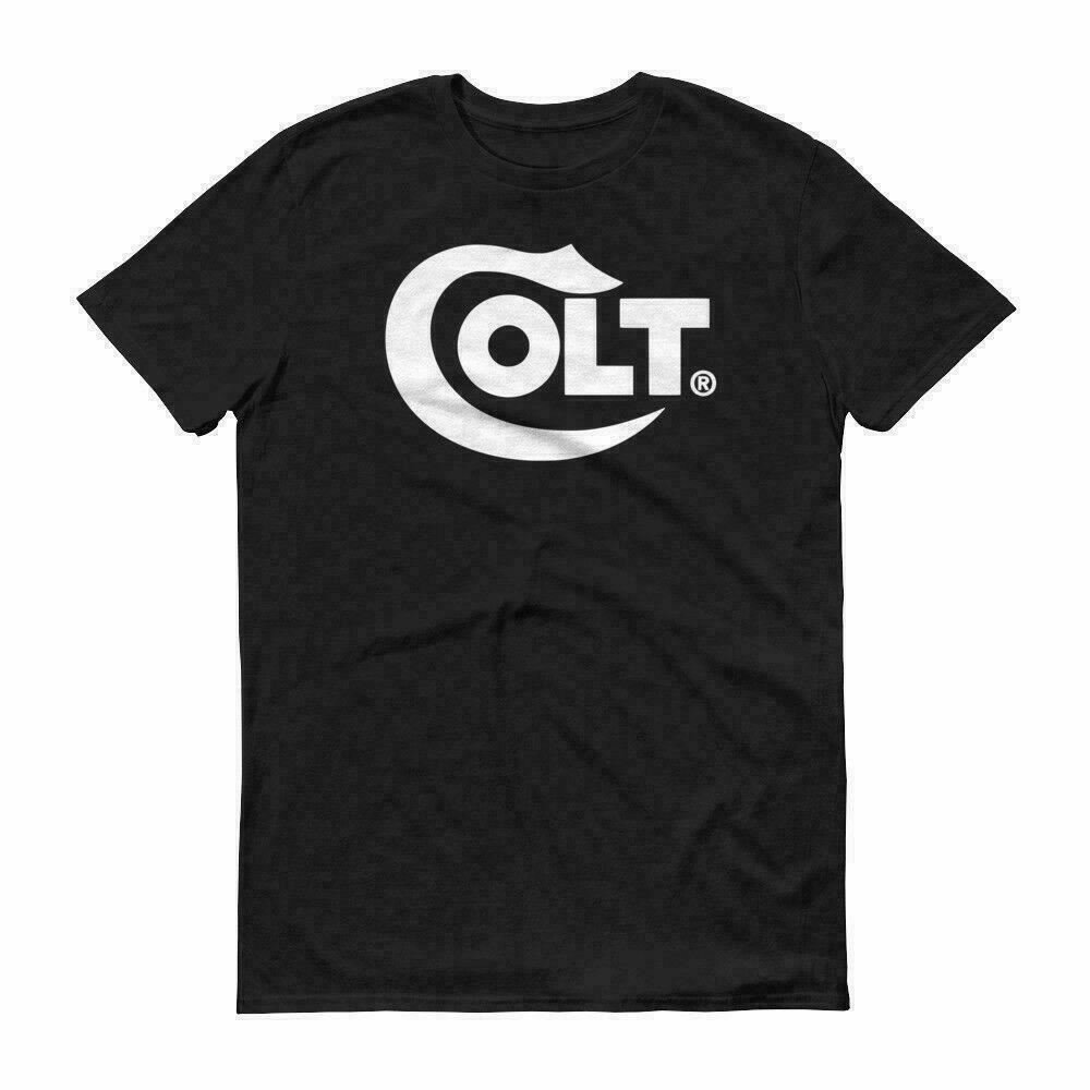 

26 Colt White Logo T Shirt 2nd Amendment Pro Gun Rights Tee Rifle Pistol Firearms Unisex T-Shirt M