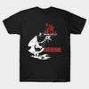 Men Black Print T-shirt Sillhouette Logo Rock Music No-Cut Transfer Paper Print Cotton Tshirt