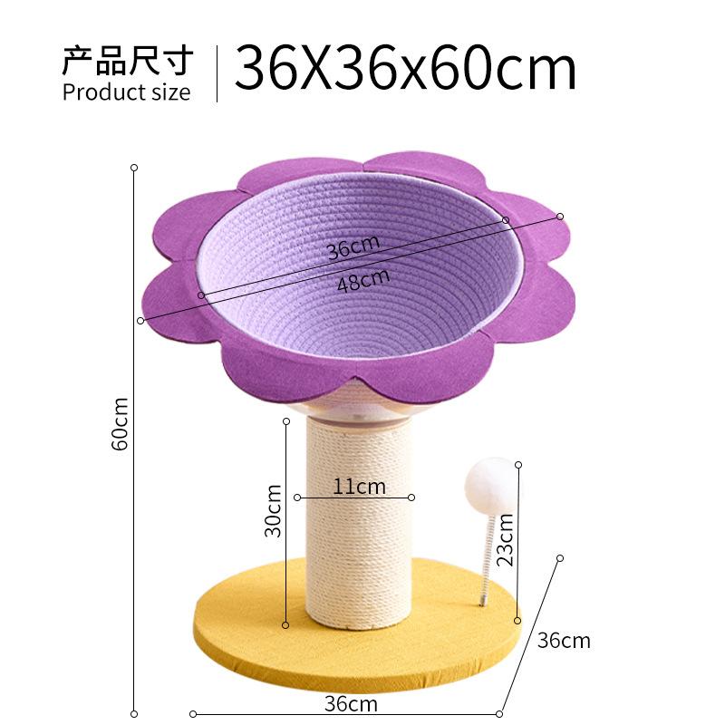Sisal Cat Scratches Bed Nest Four Seasons Space Capsule Stable Wear-resistant Eco-friendly Cat Toys Pet Products Accessories