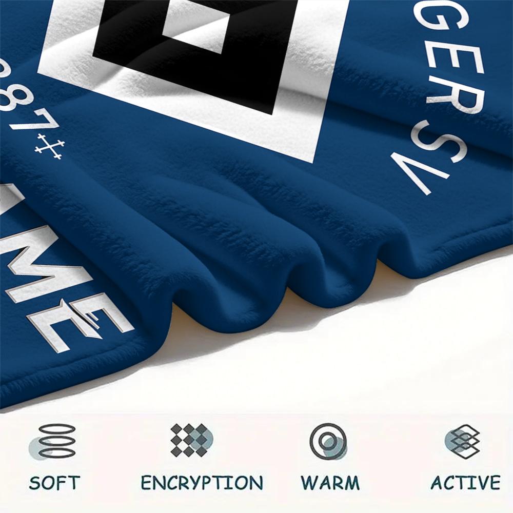 1 Stück Personalisierte Decke mit HSV-Muster aus Flanell, geeignet für alle Jahreszeiten, für Heimdekoration, Wärme und Komfort, Geschenke, Weihnachtsgeschenk -HE68