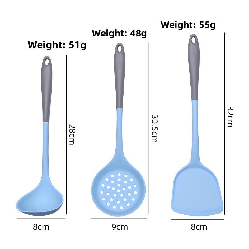 Food Grade Silicone Spatula Non Stick Pot Spatula Heat-resistant Pot Protector Household Stir Fry Soup Spoon
