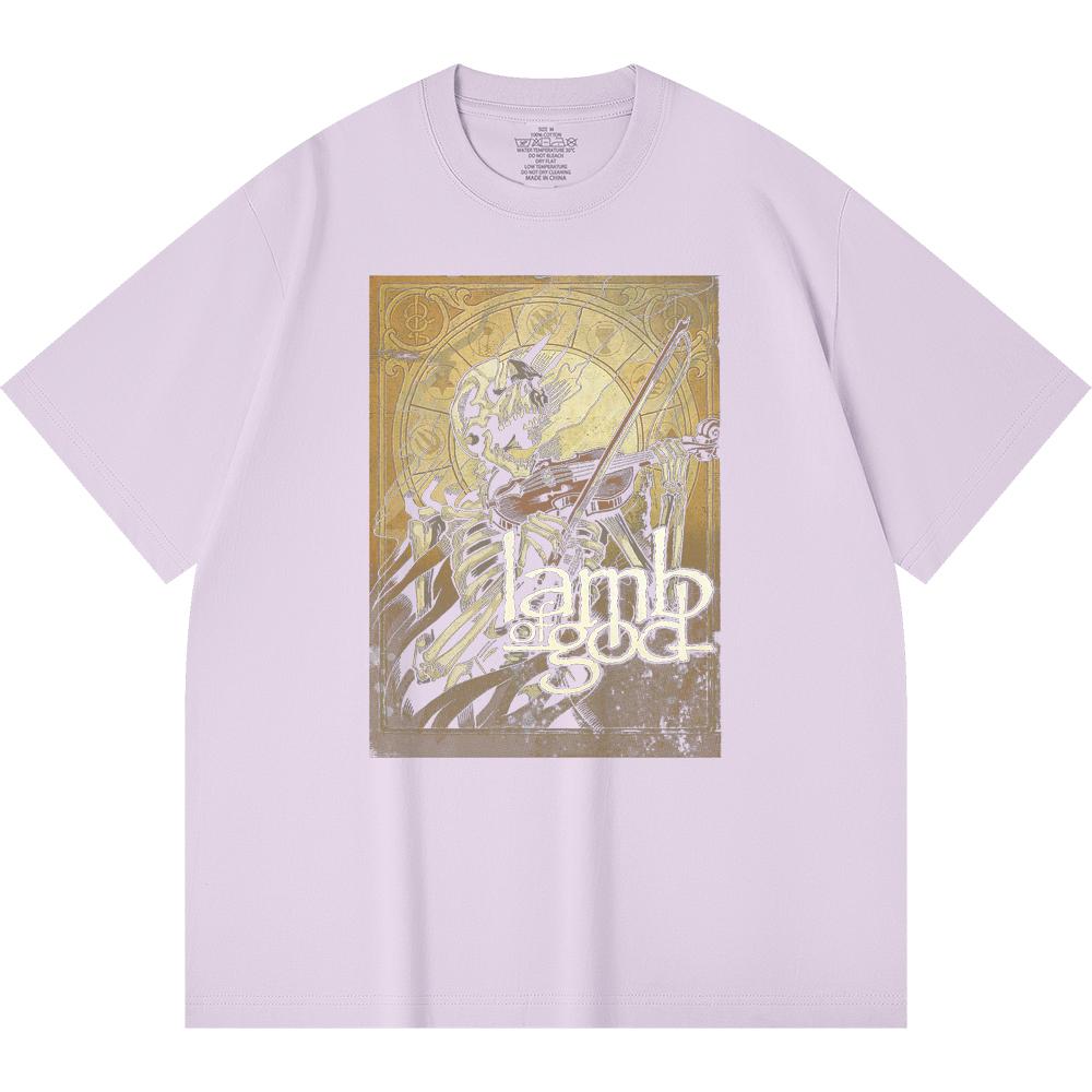 230 Gsm 100% Cotton Heavy Metal T-Shirt  Rock Band Popular Music Print Unisex Heavy Cotton T Shirt