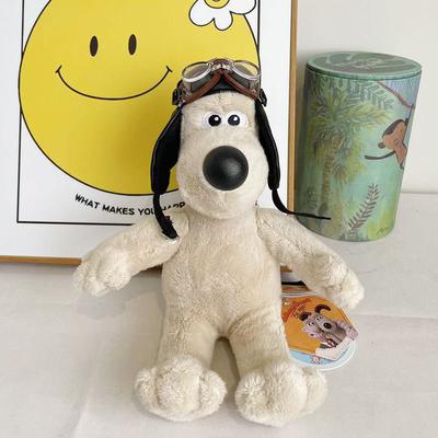 British Invincible Head Dog Doll Doll with the Same Ugly Cute Toy Blue Hat Pilot Dog Wedding
