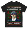 Tommy Shelby Peaky Blinders Christmas T Shirt Tshirt Mens Womens Unisex Tops Tees