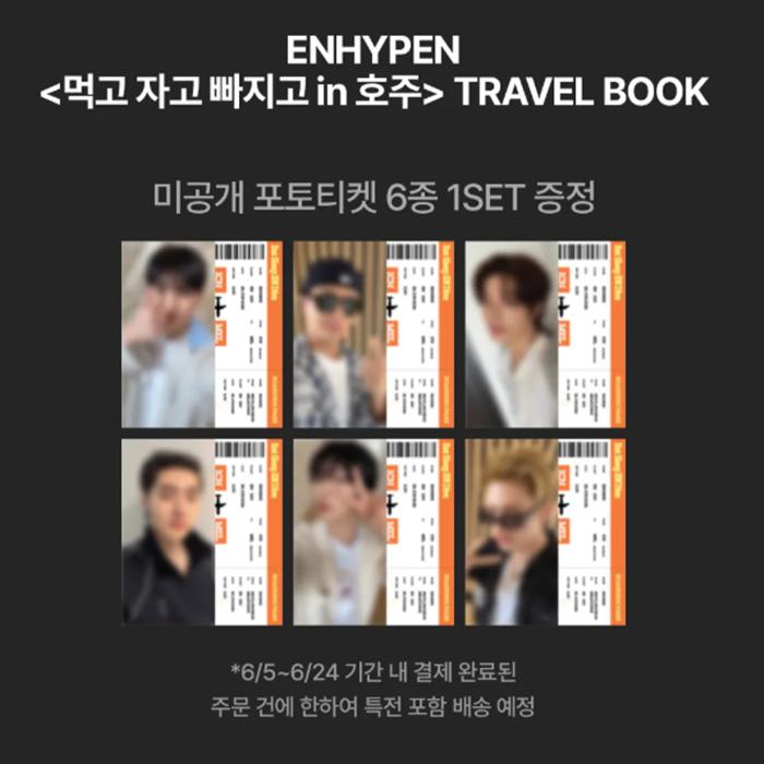 [Pre-order] ENHYPEN [EAT SLEEP EN DIVE in Australia] TRAVEL BOOK (Online Benefit)