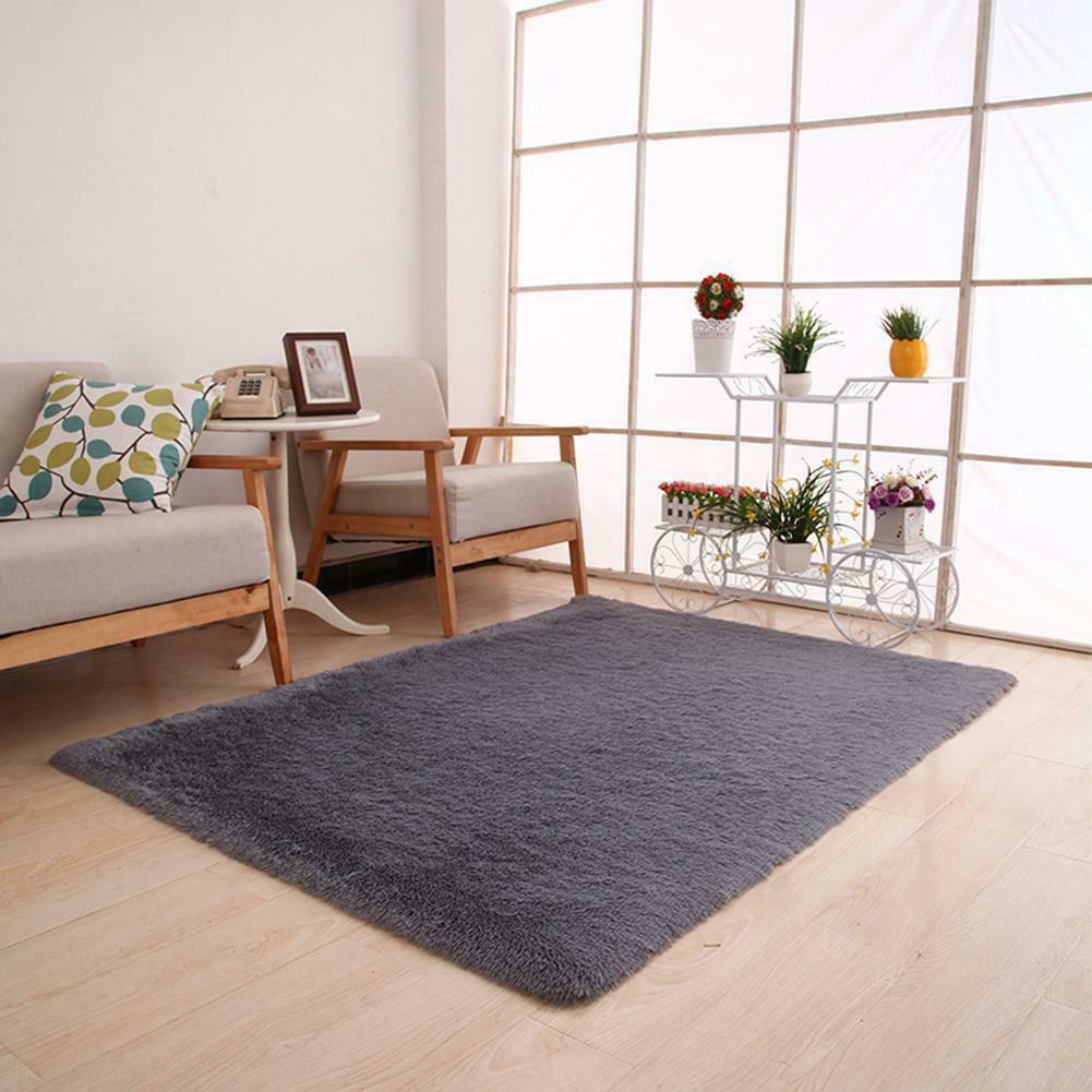 Buy Fluffy Rugs AntiSkid Shaggy Area Rug Dining Room Carpet Home