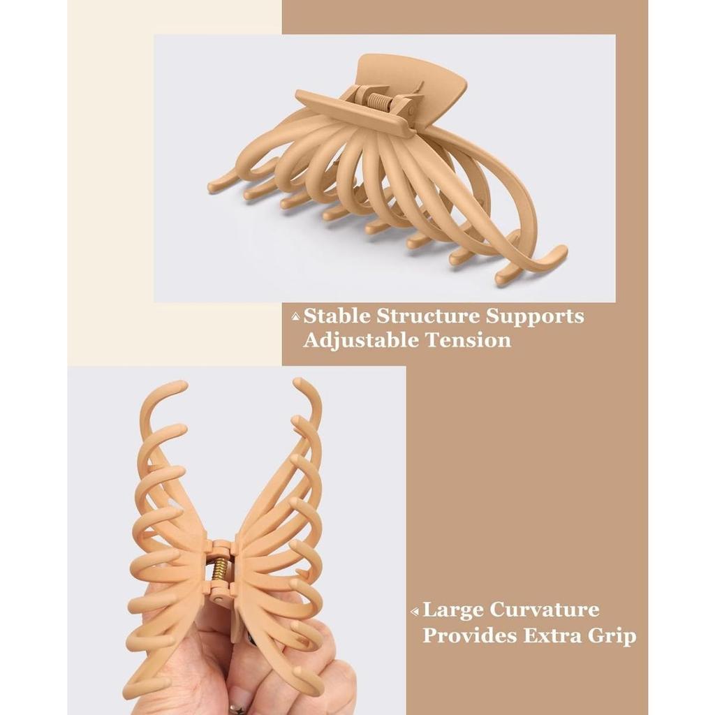 1pc Frosted Power Hair Clips, Simple and Fashionable Hair Fixing Clips, Hair Accessories for Women