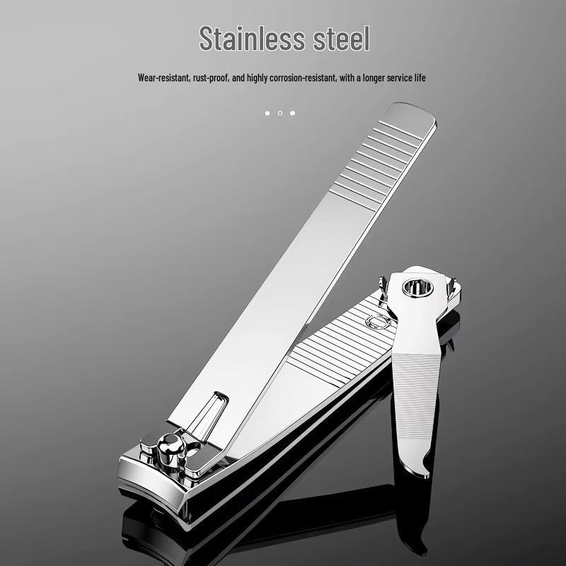 Nagelknipser mit Feile - Große flache Klinge, tragbar für Erwachsene