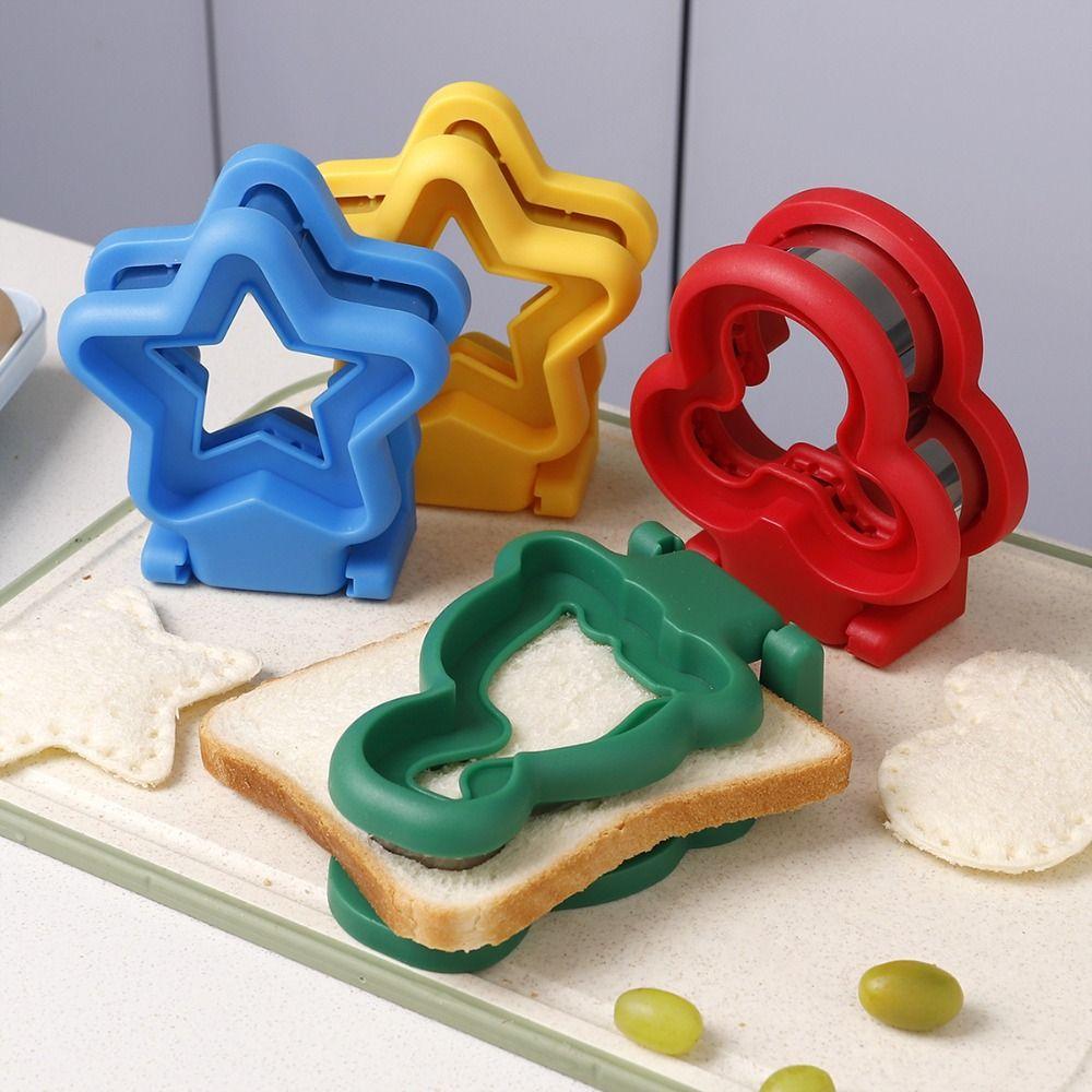 Multiple Shapes DIY Sandwich Cutters Mould Sealer Flip Sandwich Maker  Kitchen Baking Tools