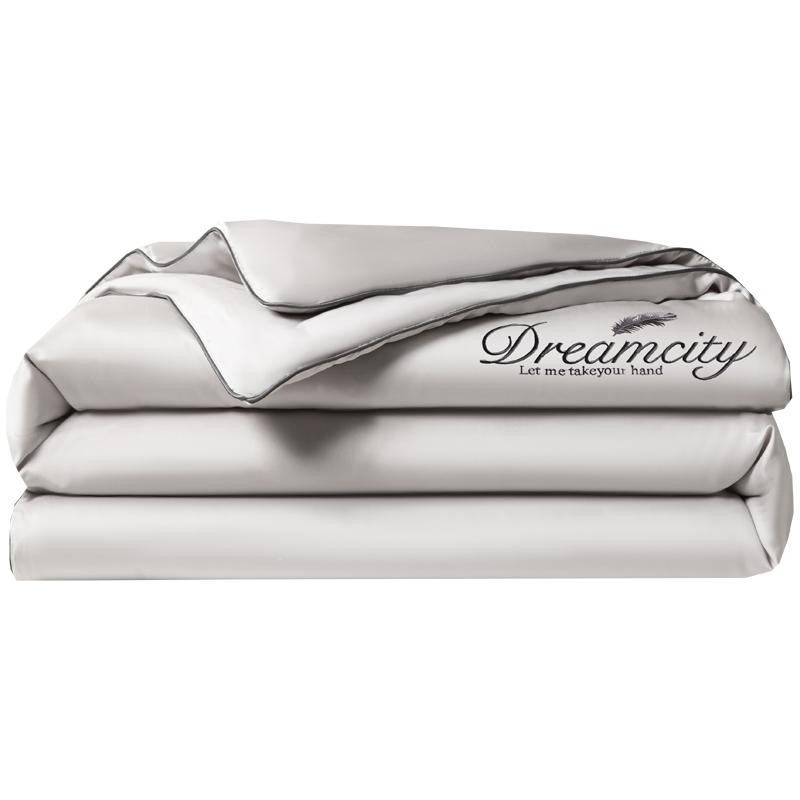 1pc Cool Summer Thin Quilt, , 100% High-quality Ultra-fine Fiber Air Conditioning, QuiltEmbroidery Bedding