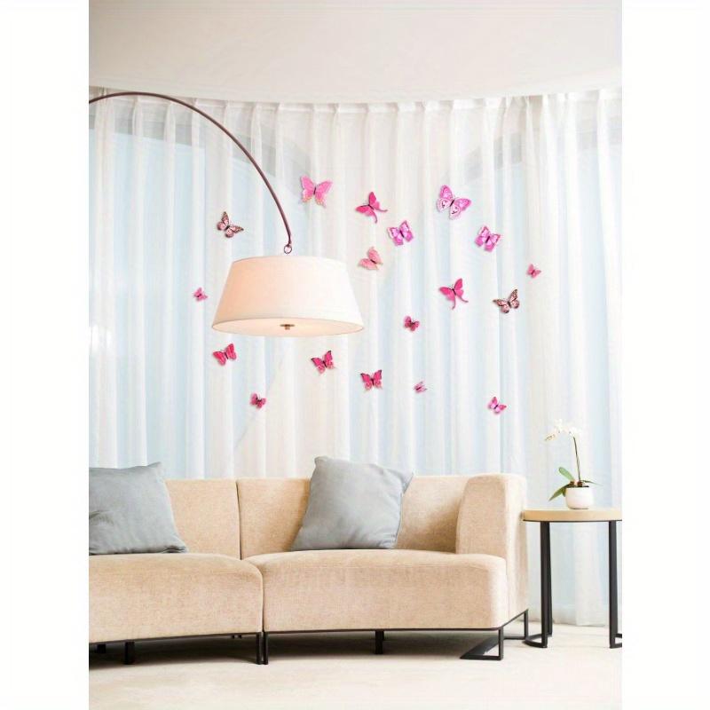12 Stück 3D Schmetterling Aufkleber, Aufkleber, Wandaufkleber, Vinylaufkleber für Heim-, Festivaldekoration, Aufkleber, Geschenke, Geburtstag, Abschluss