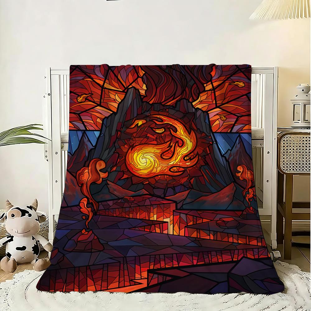 Magic The Gathering Throw Soft Flannel Throw Blanket, Lightweight Breathable Summer Nap Blanket For Sofa Home Travel Cozy Decor