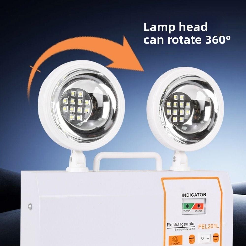 3W Power LED Emergency Light Double Head Fire Emergency Light Emergency Light  Corridor Lighting