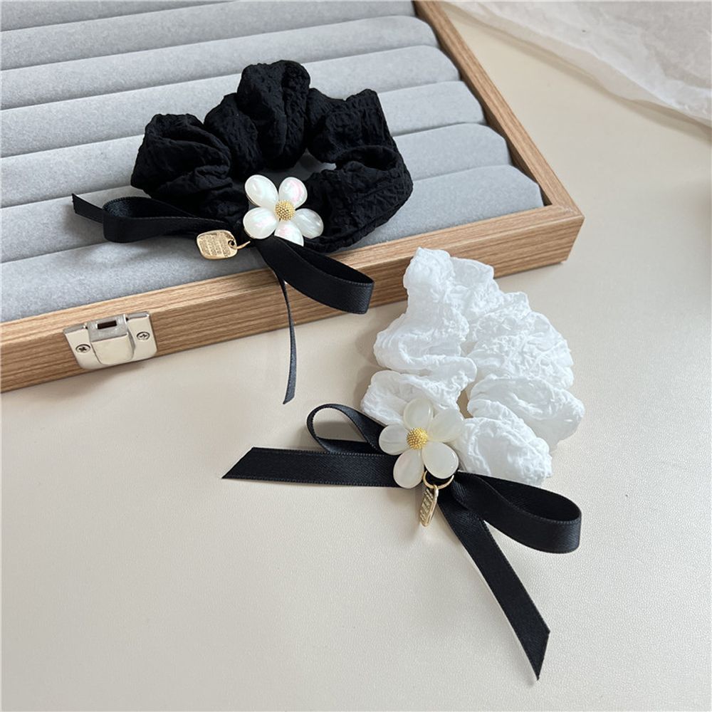 

Flower Pendant Gift Korean Style Hair Rope Bow Scrunchies Elastic Hair Bands Women Hair Ties
