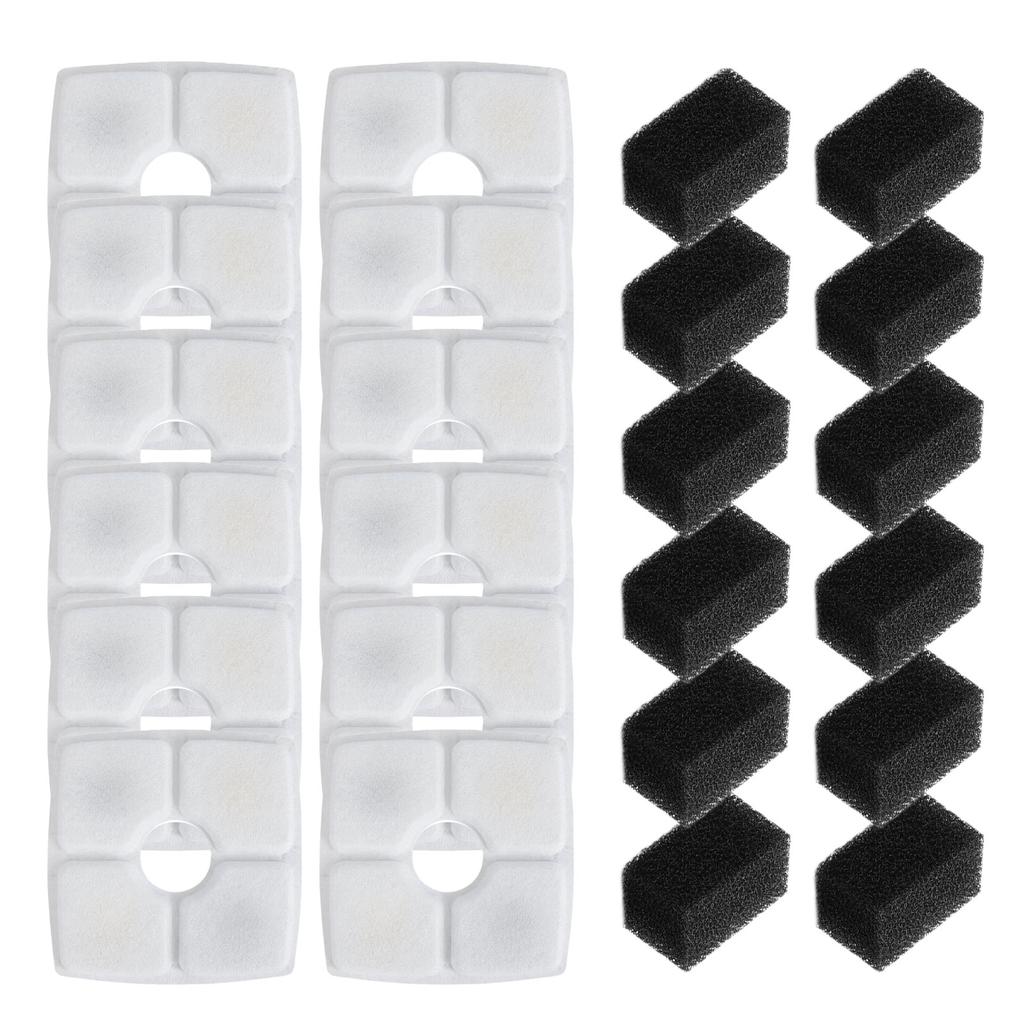 Pet Fountain Filters Filtration System Replacement Filter and Foam Water Purifications Filters Water Fountain Accessory