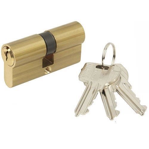 EUROPERFIL C CYLINDRE 60MM (30x30mm) BRASS MCM