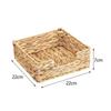 Woven Baskets Boxes Stylish Napkin Holder Rattan Woven Organizer Storage Bins for Shelves Bedroom Desk Living Room Table Decor