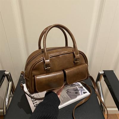 Mode Nische Bowlingtasche Handtasche Damen neue Trendtasche Schulter Umhängetasche