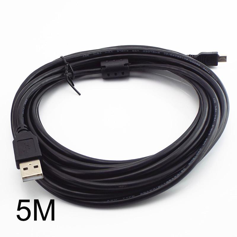 Mini USB Cable T-port Mini USB Data Cable 0.3M 0.5M 1.5M 3M 5M USB To USB Fast Charger For MP3 MP4 Player DVR Digital Camera