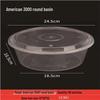 Disposable Round Plastic Food Bowl with Lid