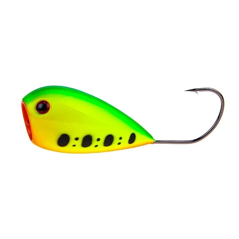 

ALASICKA 1pc 8cm 12.9g Croatian Egg Popper Fishing Lure Crankbaits Floating Wobblers Artificial Hard Bait Fish with Single Hooks