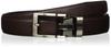[Leather Goods Moriya] Men's Adjustable Belt, Made In Japan, One-Touch Belt, Dark Brown, Fits Up To 95cm Waist (FREE Size)