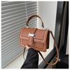 Black White Khaki Blue Brown Korean Style Fashion Handbag 2024 Spring Small Square Bag