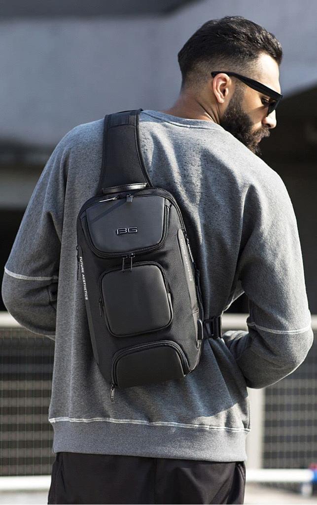 YESLAU Large Capacity Waterproof Shoulder Bag for Perfect for and Features USB iPad and More Men, Commuting, Travel, More, Port, Storage,