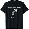 Niente Bici Oggi Stickman Triste Divertente Amanti della Bici Magliette Umorismo Streetwear T-shirt Manica Corta Unisex Abbigliamento Largo