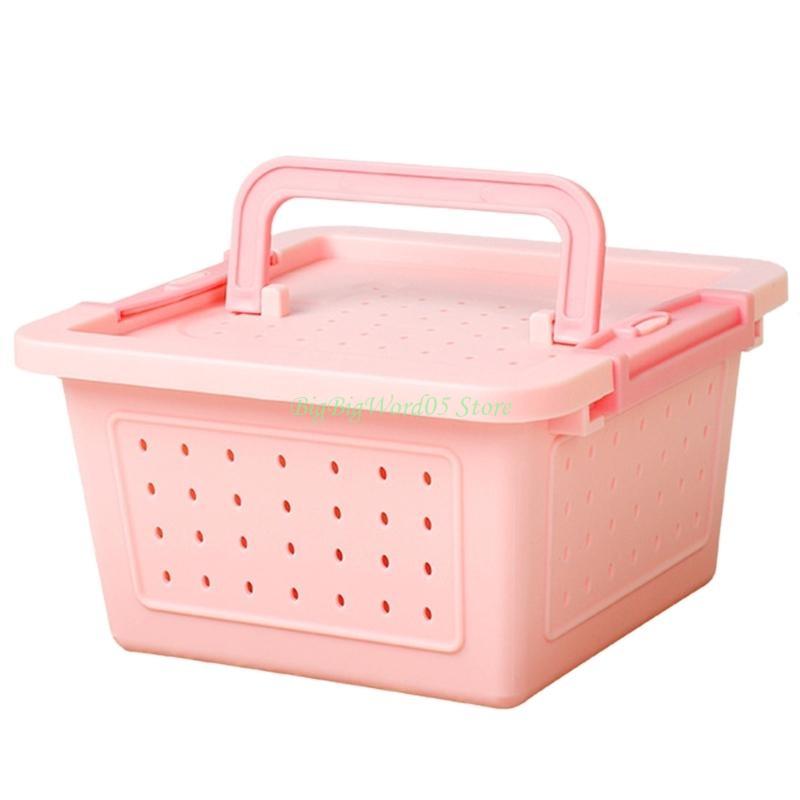 24TE Hamster Outdoor Cage Small Pet with Ventilable Cover Plastic Pet Carry Cage Practical Travel Box for Hamster