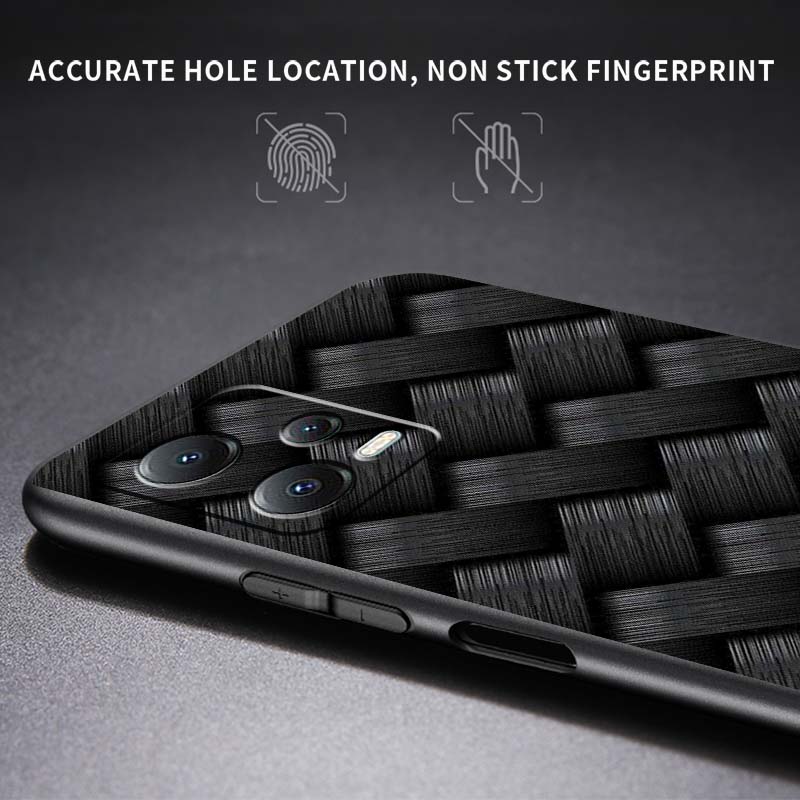 Black carved woven texture For Xiaomi Redmi Note 15 14 13 12 12S 11E 11 11S Pro Plus 4G 5G Black Soft TPU Phone Case