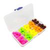 100 st Glo Bug Fiskäggsbollar 5 Färger 8-10 mm Flugbindningsbeten Gratis Låda
