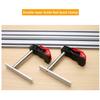 ENJOYWOOD 2er-Pack 19mm 20mm Werkbankhunde Niederhalter Schnellspanner Edelstahl MFT Tisch T-Nut Führungsschienensystem Klemmen
