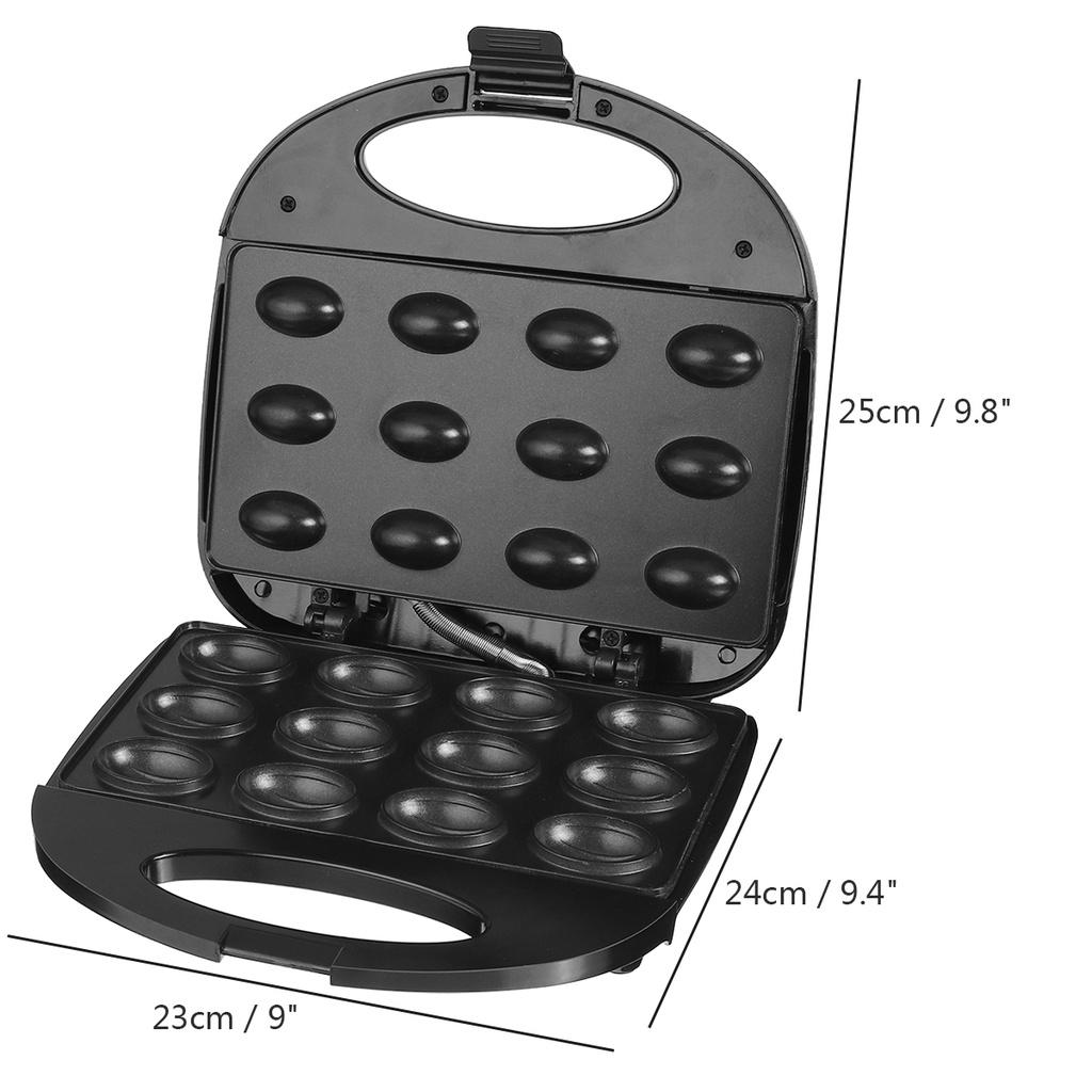 Mini Electric Walnut Cake Maker Automatic Nut Waffle Bread Machine 750W Sandwich Iron Toaster Baking Breakfast Pan Oven