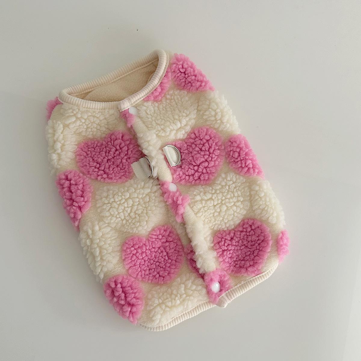 

Зимняя любовь с бархатным жилетом для собак, ягненка, бархатного жилета, плюшевого мишку, померанского шпица, кошки, шнауцера, маленьких собак, домашних животных, зимней одежды для щенков XL