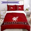 3 Stück L-Liverpool (2) Design-Bettwäsche-Set - HD-bedruckte Bettwäsche mit 1 Bettbezug und 2 Kissenbezügen - Perfekt für die Dekoration zu Hause und im Studentenwohnheim
