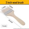 Soft Bristle Wool Brush - Non-Shedding Brush for Paint, Coating, Barbecue & Baking