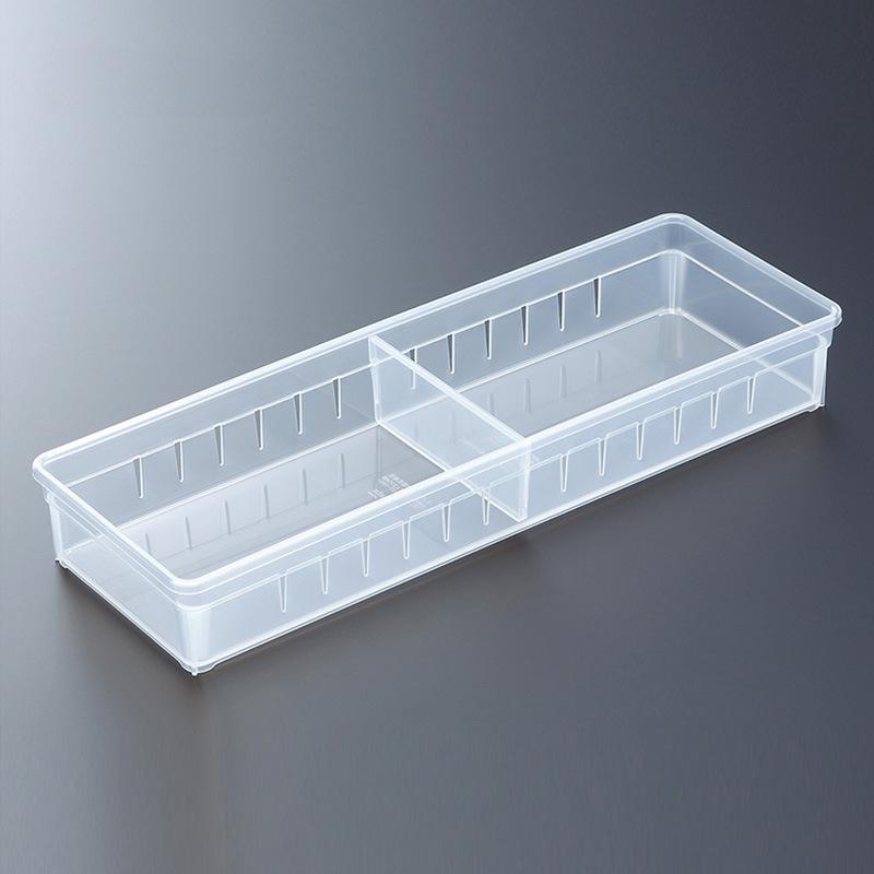 Divided Jewelry Sundries Storage Boxes Plastic Drawer Organization Box Home Kitchen Utensils Spoons Forks Storage Containers