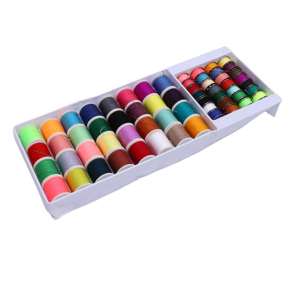 60pcs Polyester Thread Sewing Thread Kit Multi Color Thread Spools For Hand & Machine Sewing