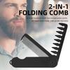Multifuncional Pocket Folding Combs Plastic Wide Tooth Oil Head Comb Beard Combing Barber Hair Clipper Comb Salon Styling Tools