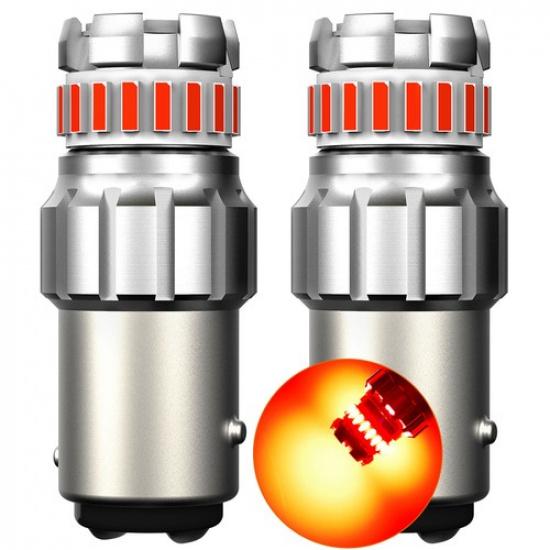 

2pcs 1157 2057 BAY15D 2357 7528 LED Bulbs Red Tail Stop Brake Turn Signal Light