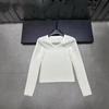 2025 Winter V-neck Knit Slimming Versatile Long Sleeve Top