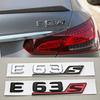 3D ABS Chroom Zwart Auto Letters E63 E63S Logo Embleem Sticker Auto Kofferbak Badge Decals Voor Mercedes Benz E63 E63S W213 Accessoires QK0