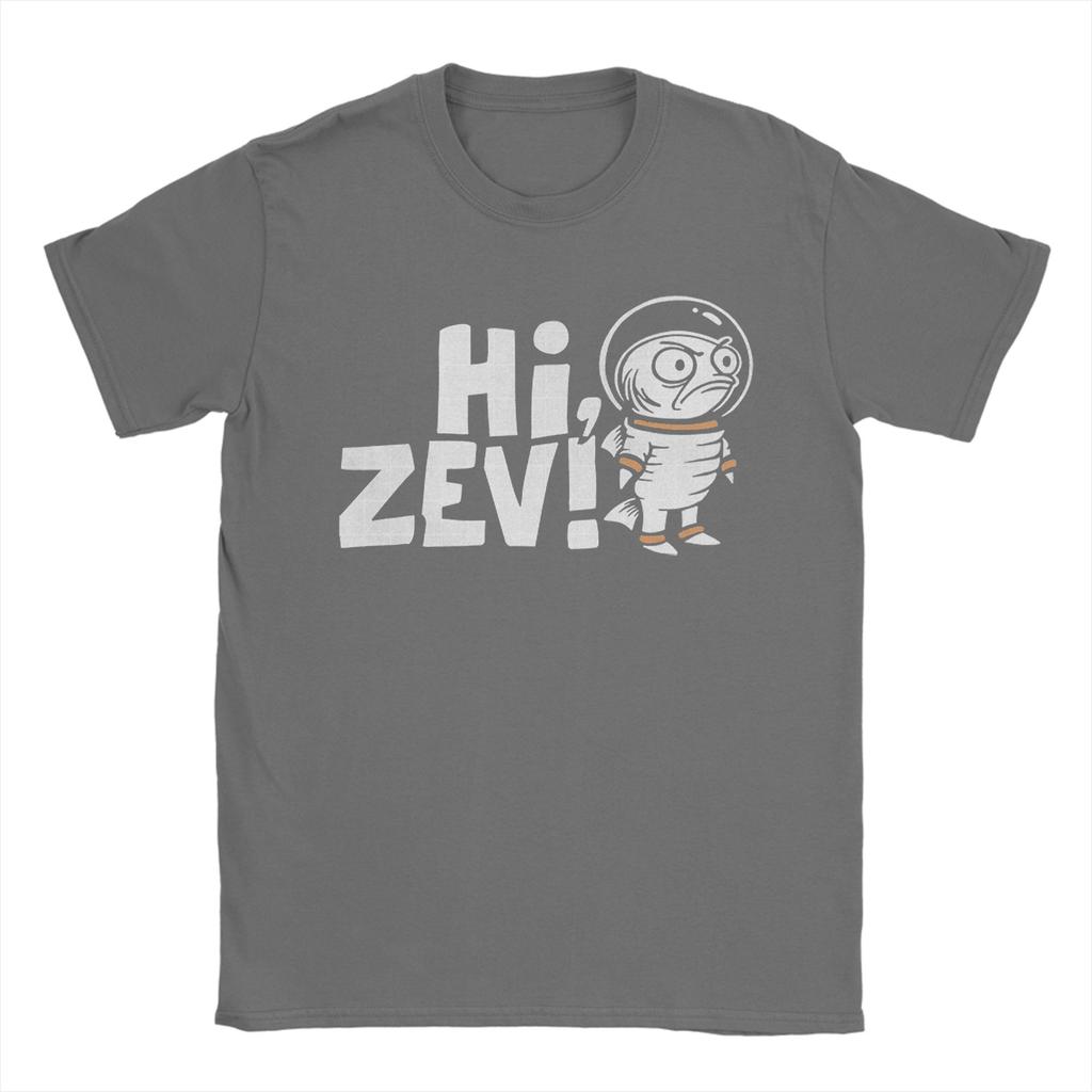 Novelty Dungeon Crawler Carl Hi Zev TShirt Men Crewneck Pure Cotton T Shirt  Short Sleeve Tees Gift Idea Clothing
