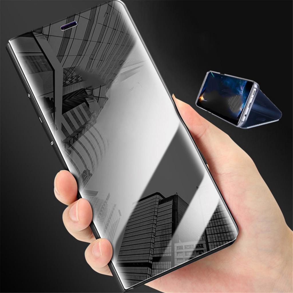 Mirror Plating Protective Stand PU Leather Case Cover for , gold